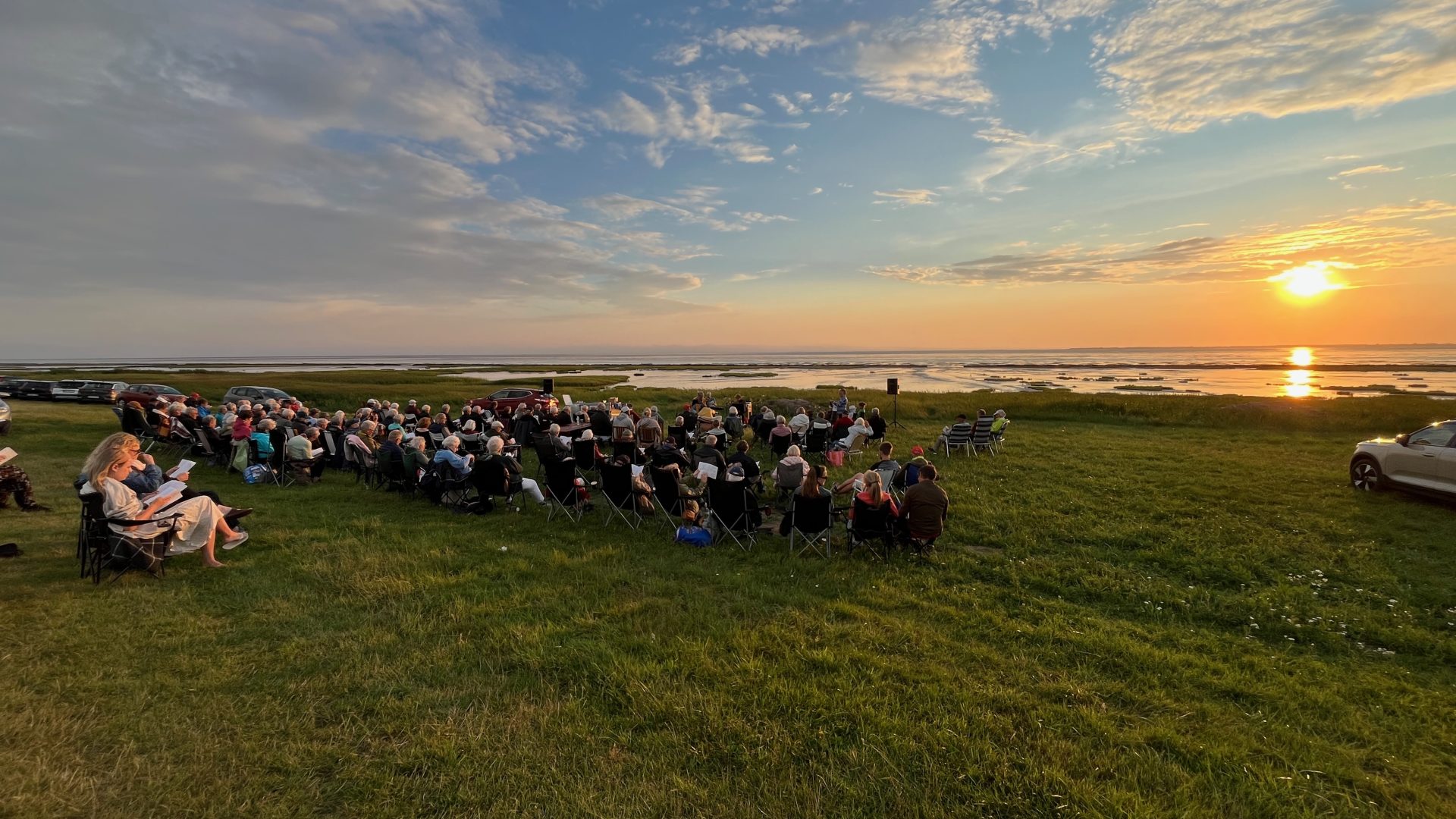 Vi sang solen ned i Vadehavet